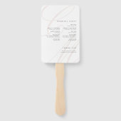 Classic Elegance Script Monogram Wedding Program Fächer (Rückseite)