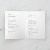 Classic Elegance Script Monogram Wedding Program Programm (Innenseite)