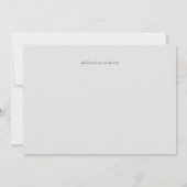 Classic Elegance White Script Save the Date Budget (Rückseite)