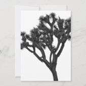 Classic Elegant B&W Joshua Silhouette Hochzeit Einladung (Rückseite)