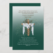 Classic Elegant BAPTISM laden Emerald Green ein (Vorne/Hinten)