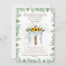 Classic Elegant BAPTISM laden Sie ein, die Natur z