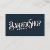 Classic Elegant Barbershop Hair Dresser Friseur Sa Visitenkarte (Vorderseite)