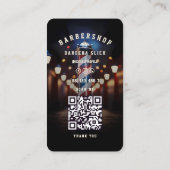Classic Elegant Barbershop Pole Barber Stylist Visitenkarte (Rückseite)