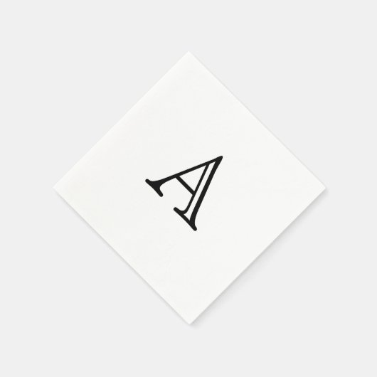 Classic Elegant Beruflich Monogram Serviette (Ecke)