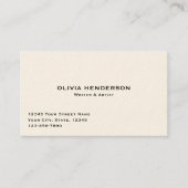 Classic & Elegant Beruflich Visitenkarte (Vorderseite)