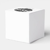 Classic Elegant Black Circle Vielen Dank für Ihre Geschenkschachtel (Rückseite)