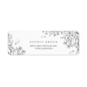 Classic Elegant Black White Floral Wedding (Vorne)