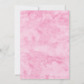 Classic Elegant Blossom Pink Wedding Einladung (Rückseite)