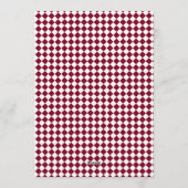 Classic Elegant Burgundy Valentines Bridal Shower Einladung (Rückseite)