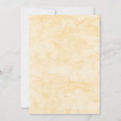 Classic Elegant Butter Yellow Wedding Einladung (Rückseite)