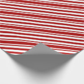 Classic Elegant Christmas Candy Cane Geschenkpapier (Ecke)
