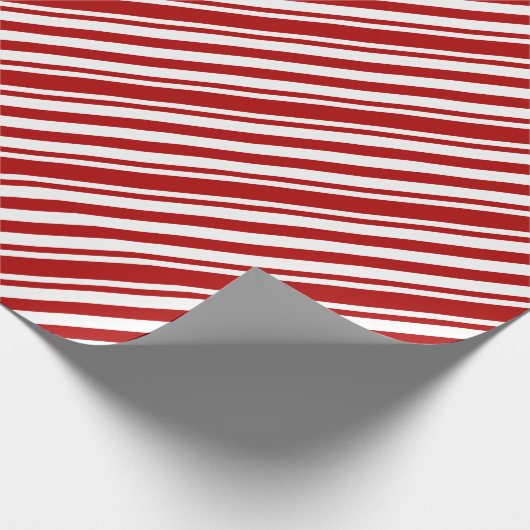 Classic Elegant Christmas Candy Cane Geschenkpapier (Ecke)