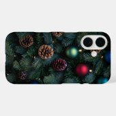 Classic Elegant Christmas Tree Ornaments Case-Mate iPhone Hülle (Rückseite (Horizontal))