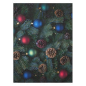 Classic Elegant Christmas Tree Ornaments Tischdecke (Vorderseite)