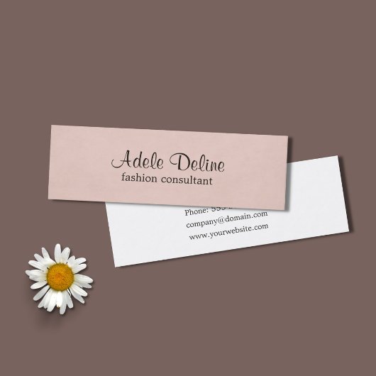 Classic Elegant Consultant Business Card Mini Visitenkarte