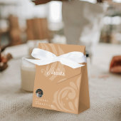 Classic Elegant Damask Ochre Wedding Geschenkschachtel