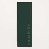 Classic Elegant Dark Emerald Trendy Simple Yogamatte (Vorderseite)