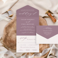 Classic Elegant Dusty Lila Wedding