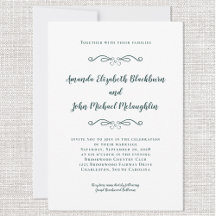 Classic Elegant Emerald Green White Formal Wedding