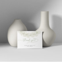 Classic Elegant Floral Brautparty Vielen Dank