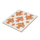 Classic elegant folk art birds Italian  Fliese (Seite)