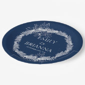 Classic Elegant Formal Navy Blue Name Teller (Schrägansicht)
