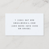 Classic-Elegant für Mikrofon-Tonrekorder Visitenkarte (Rückseite)