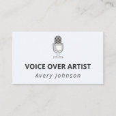 Classic-Elegant für Mikrofon-Tonrekorder Visitenkarte (Vorderseite)