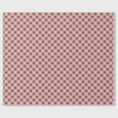 Classic Elegant Gingham Plaid in Muted Mauve Geschenkpapier (Flach)