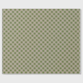 Classic Elegant Gingham Plaid in Sage Green Geschenkpapier (Flach)