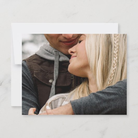 Classic Elegant Gold 2 Foto Wedding RSVP Card (Rückseite)