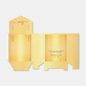 Classic Elegant Gold Vielen Dank für Ihre Hochzeit Geschenkschachtel (Ungefaltet)