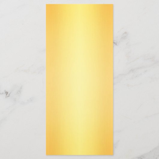 Classic Elegant Gold Wedding Menükarte (Rückseite)