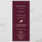 Classic & Elegant I Bulgarische Rose Shade I Weddi Programm (Vorderseite)
