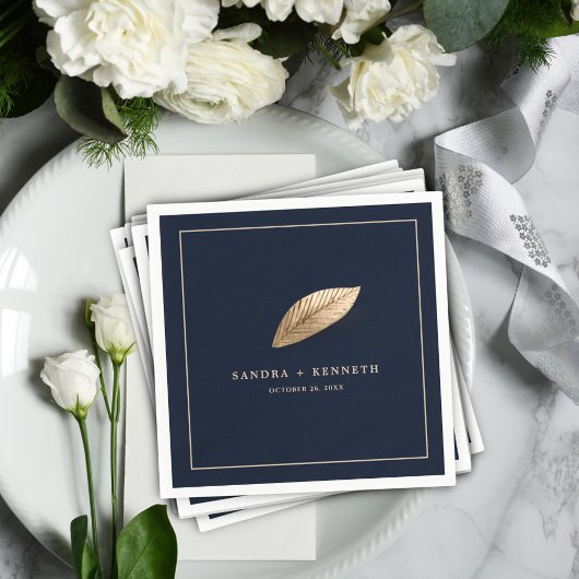 Classic & Elegant I Dark Blue I Wedding Serviette