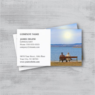 Classic Elegant Insurance Consultant Business Card Visitenkarte