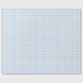 Classic Elegant Light Pastel Blue Gingham Geschenkpapier (Flach)