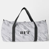 Classic Elegant Marble Monogram Duffle Bag (Vorderseite)