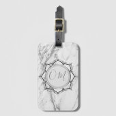 Classic Elegant Marble OM Gepäckanhänger (Vorderseite Vertikal)