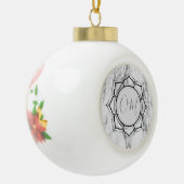 Classic Elegant Marble OM Keramik Kugel-Ornament (Links)
