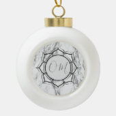 Classic Elegant Marble OM Keramik Kugel-Ornament (Vorderseite)