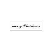 Classic Elegant Merry Christmas Script Permastempel (Design)