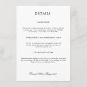 Classic Elegant Minimalist Enclosure Card Begleitkarte (Vorderseite)