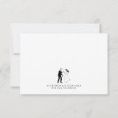 Classic Elegant Minimalist Simple Card RSVP Karte (Rückseite)