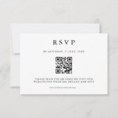 Classic Elegant Minimalist Simple Card RSVP Karte (Vorderseite)