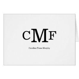 Classic Elegant Modern Simple 3 Monogram Initial