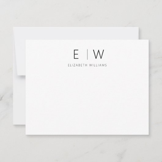 Classic Elegant Modernes Minimalistisch Vielen Dan (Vorderseite)