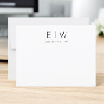 Classic Elegant Modernes Minimalistisch Vielen Dan<br><div class="desc">Dank unserer Classic Elegant Modern Minimalistisch Monogram Dankeschön an den Stil. Diese sorgfältig gestalteten Karten verbinden zeitlose Eleganz mit zeitgemäßem Minimalismus und sind somit die perfekte Wahl, um Ihre Wertschätzung zu vermitteln. Diese Dankkarten sind mit Präzision und Liebe zum Detail gestaltet und sind mehr als nur Schreibwaren; sie sind personalisierte...</div>