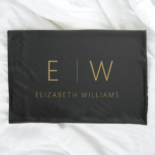 Classic Elegant Modernes Minimalistisches Schwarze Kissenbezug